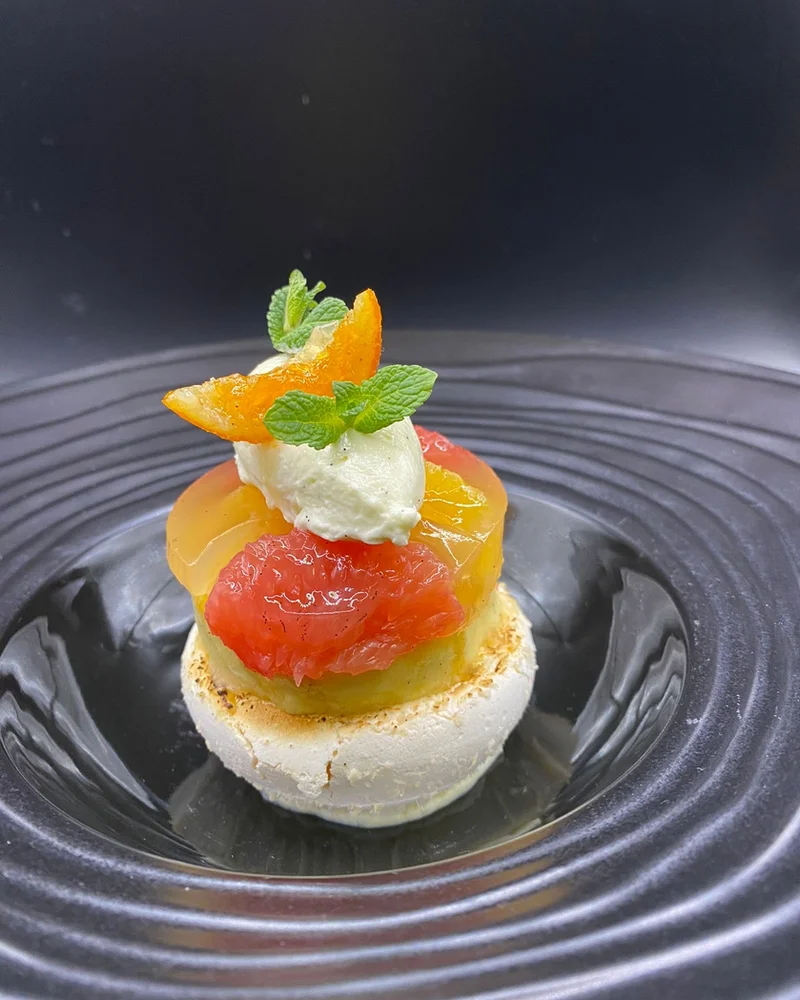 Assiette du menu dégustation